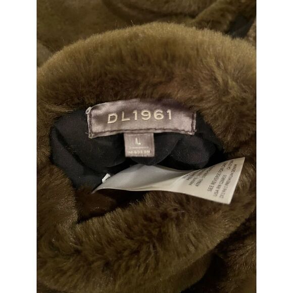 DL1961 Phoebe Camo & Faux-Fur Reversible Jacket Size Large - Picture 14 of 16